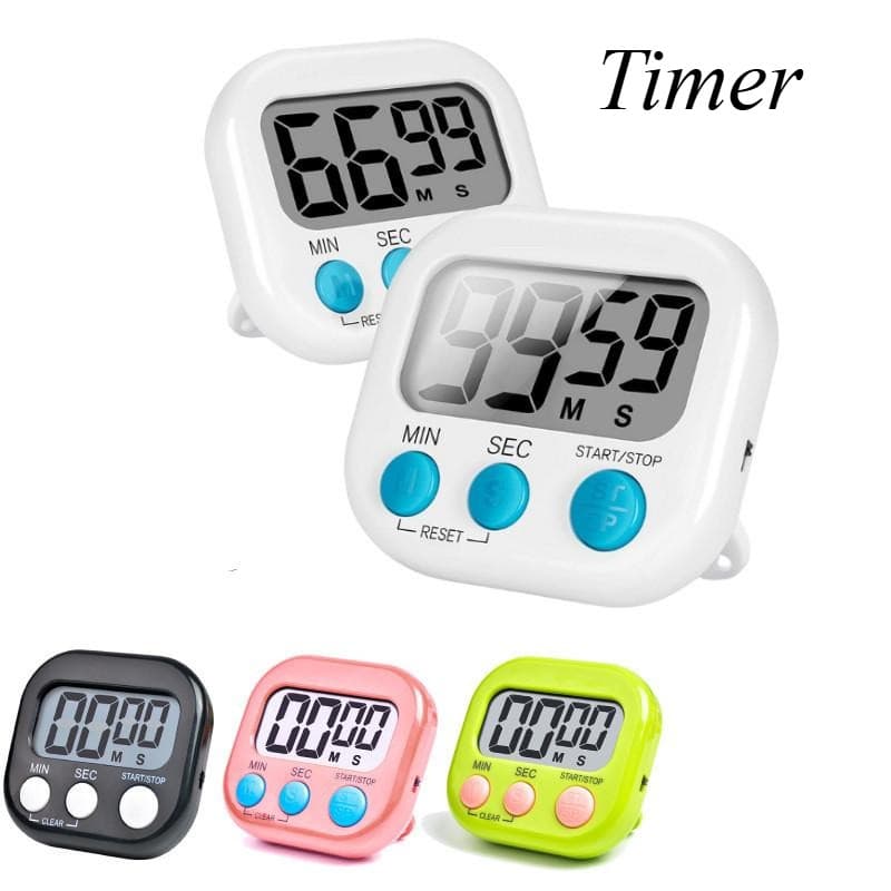 Cozinha Cozinhar Temporizador LCD Relógio Digital Alarme Alto Aprender De Fitness Magnético E Suporte Bancada