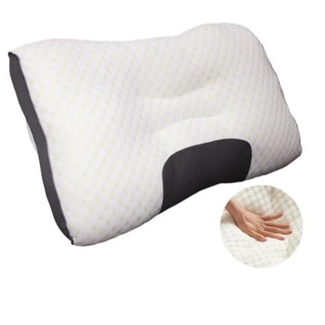 Travesseiro Ergonômico Ortopédico Cervical com Espuma Viscoelástica para Coluna e Bem-Estar