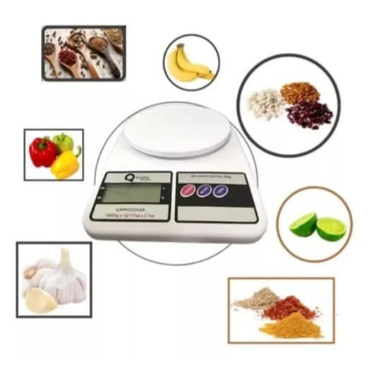 Balança Digital de Cozinha 10kg – Alta Precisão, Display LCD, Função Tara