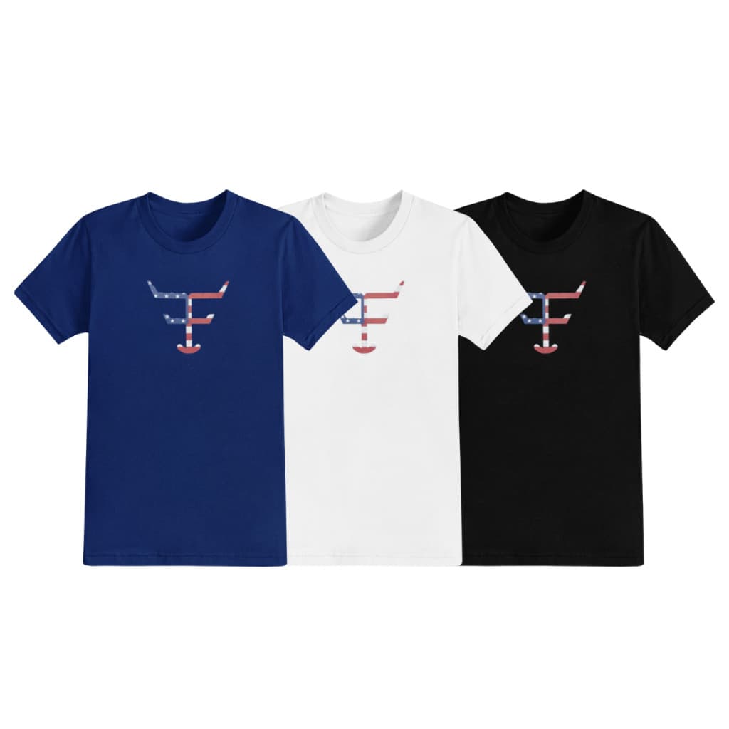 KIT 3 Camiseta Tx Farm Estados Unidos Camisa Country Masculina Algodão Texas Txc Wrangler