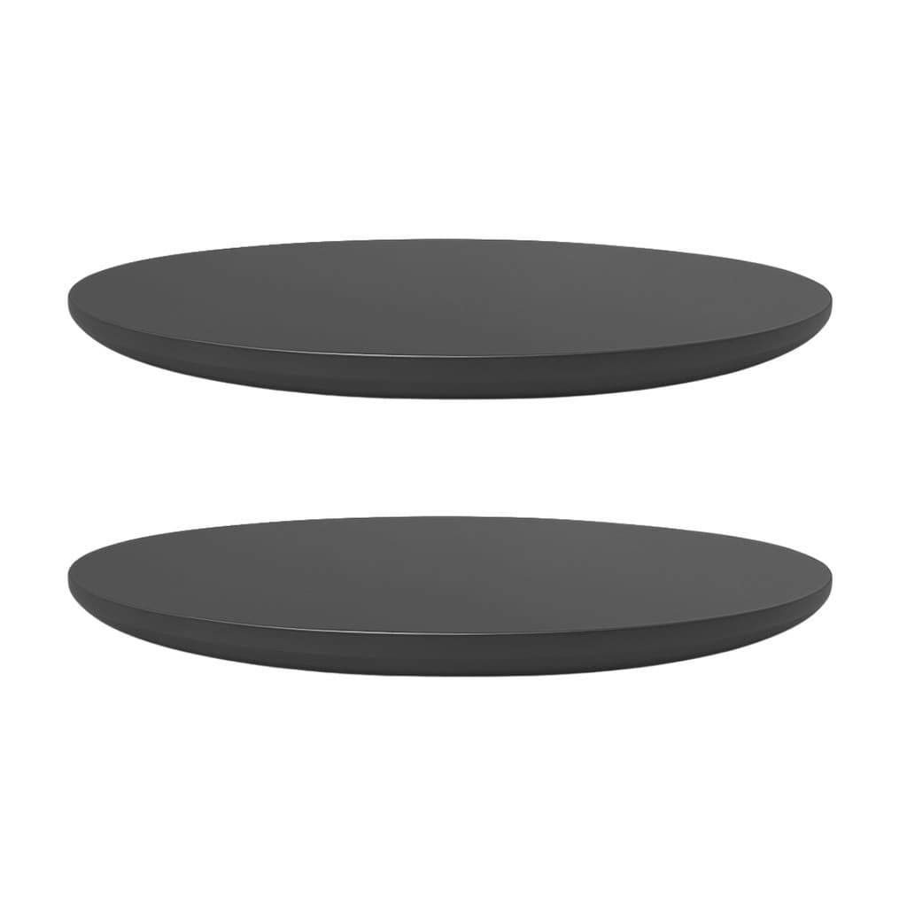 Kit 2 Tampo Redondo 45cm Em MDF Decorativo Madeira Para Mesa Moveis Lateral Apoio Canto