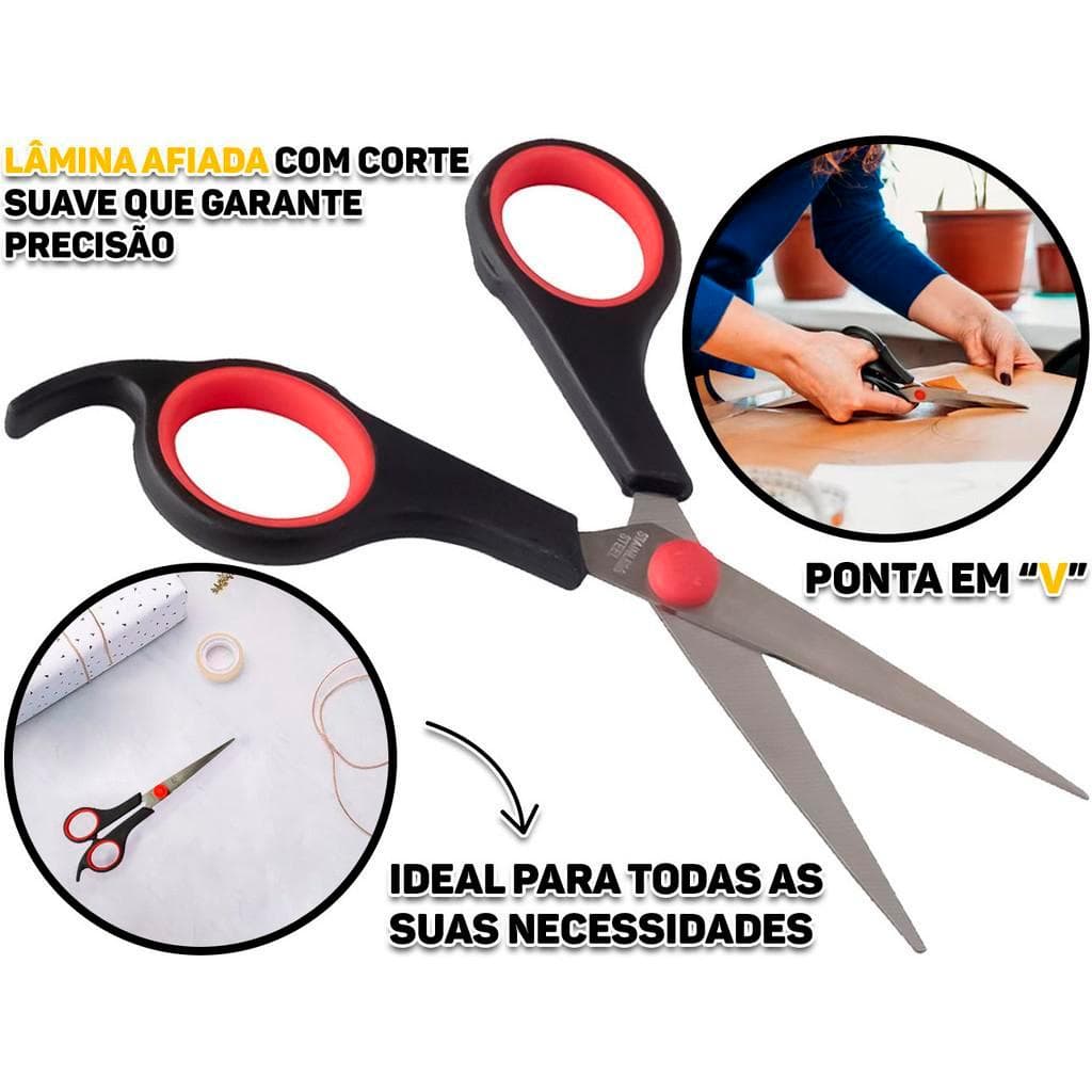Tesoura Pequena 16 cm – Corte Preciso para Papel, Tecido e Artesanato
