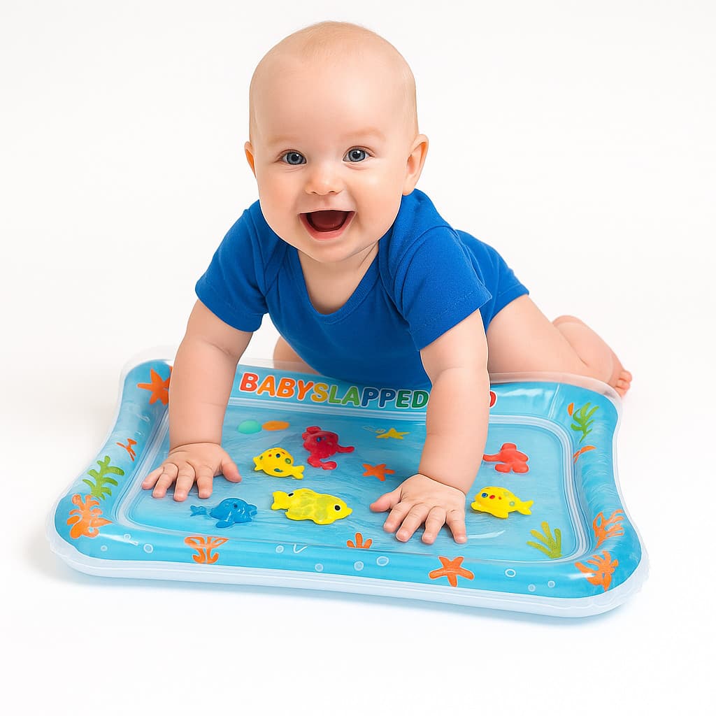 Tapete De Água Inflável Para Bebê Grande Tummy Time Sensorial Fundo Do Mar Com Bomba Ligeiro
