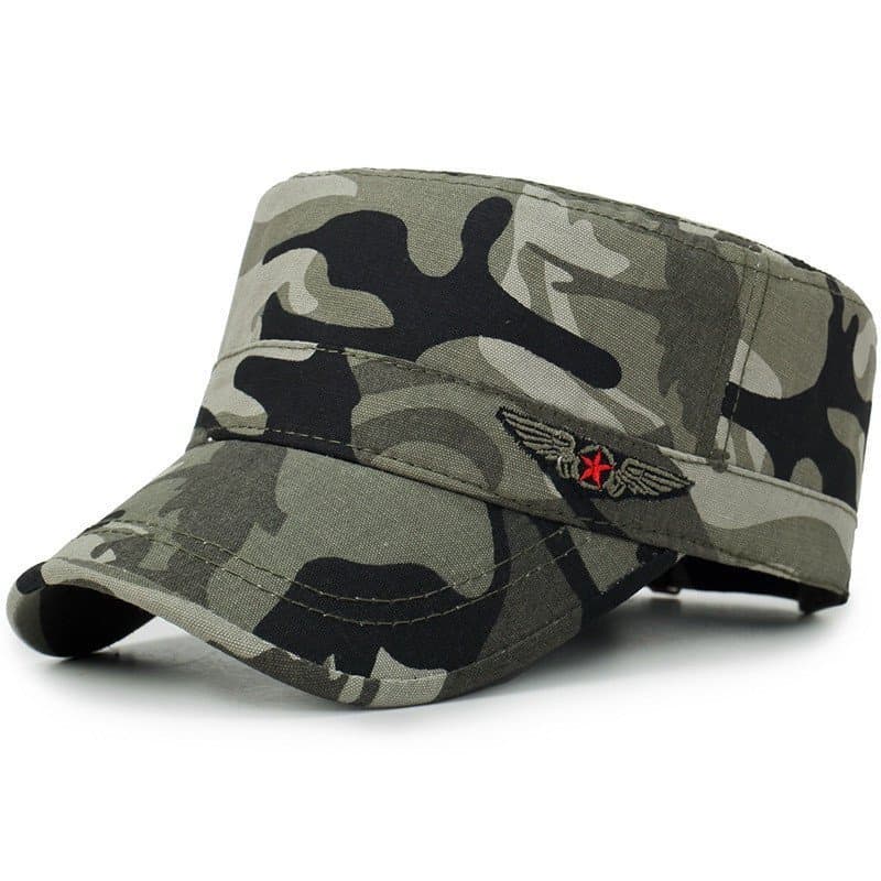 Chapéu Militar para Homens e Mulheres, Moda, Cor Camuflada, Boné Militar Ajustável, Chapéus de Sol, Esportes Casuais ao