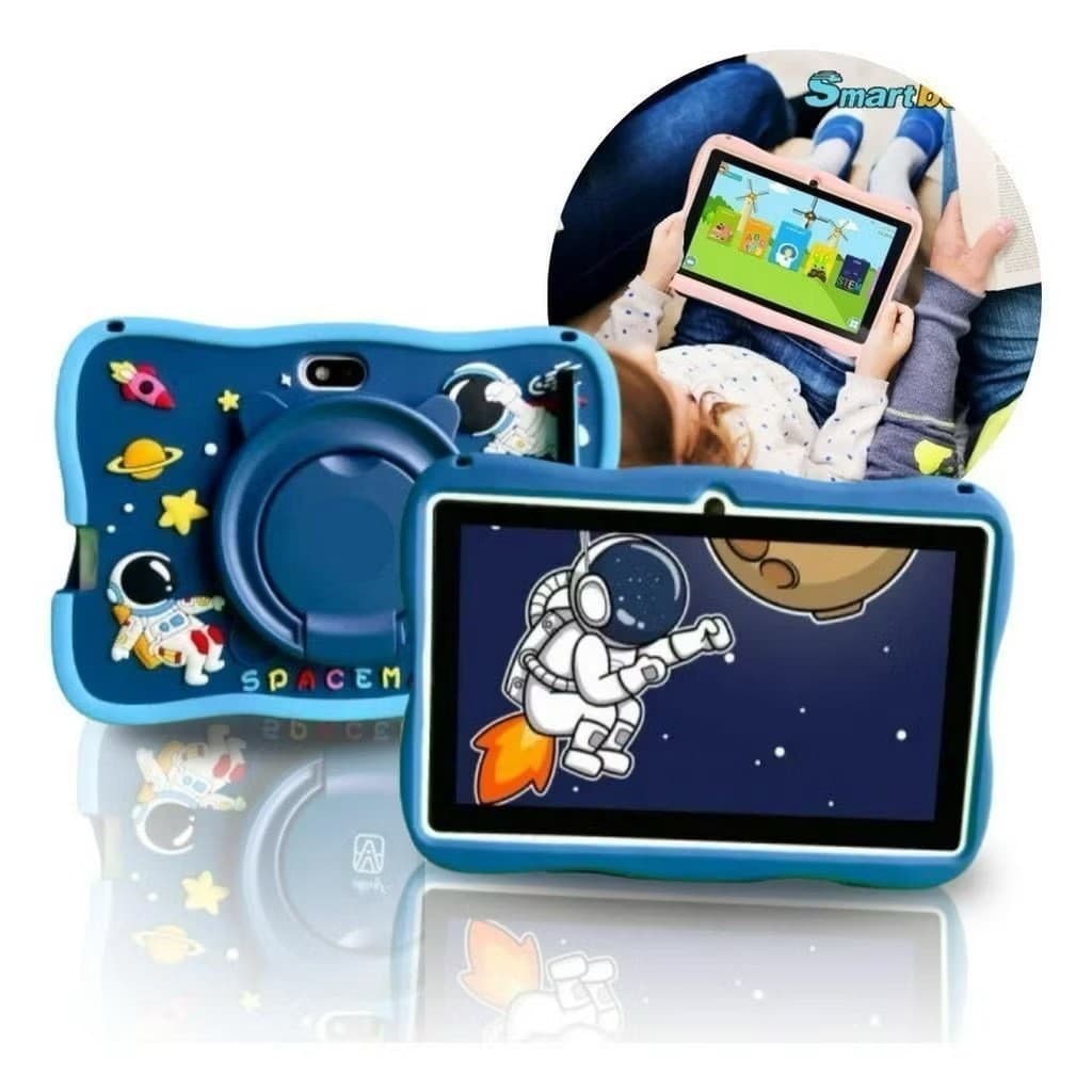 Tablet Infantil Kids 7 Polegadas Android WiFi Bluetooth Smart Tela Touch Capa Super Resistente para Crianças