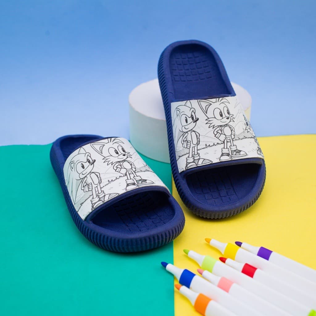 Chinelo Infantil Slide Menino Para Personalizar Pintar e Brincar Para o Dia a Dia Escola Leve Macio