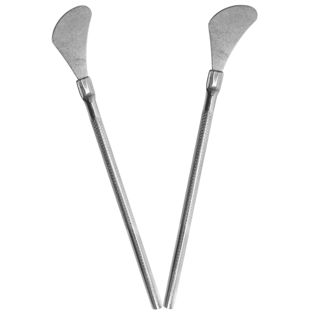 KIT 2 ESPÁTULAS BISTURI PODOLOGIA INOX  REF. 222 PARA CALOSIDADE PLANTAR PROFISSIONAL