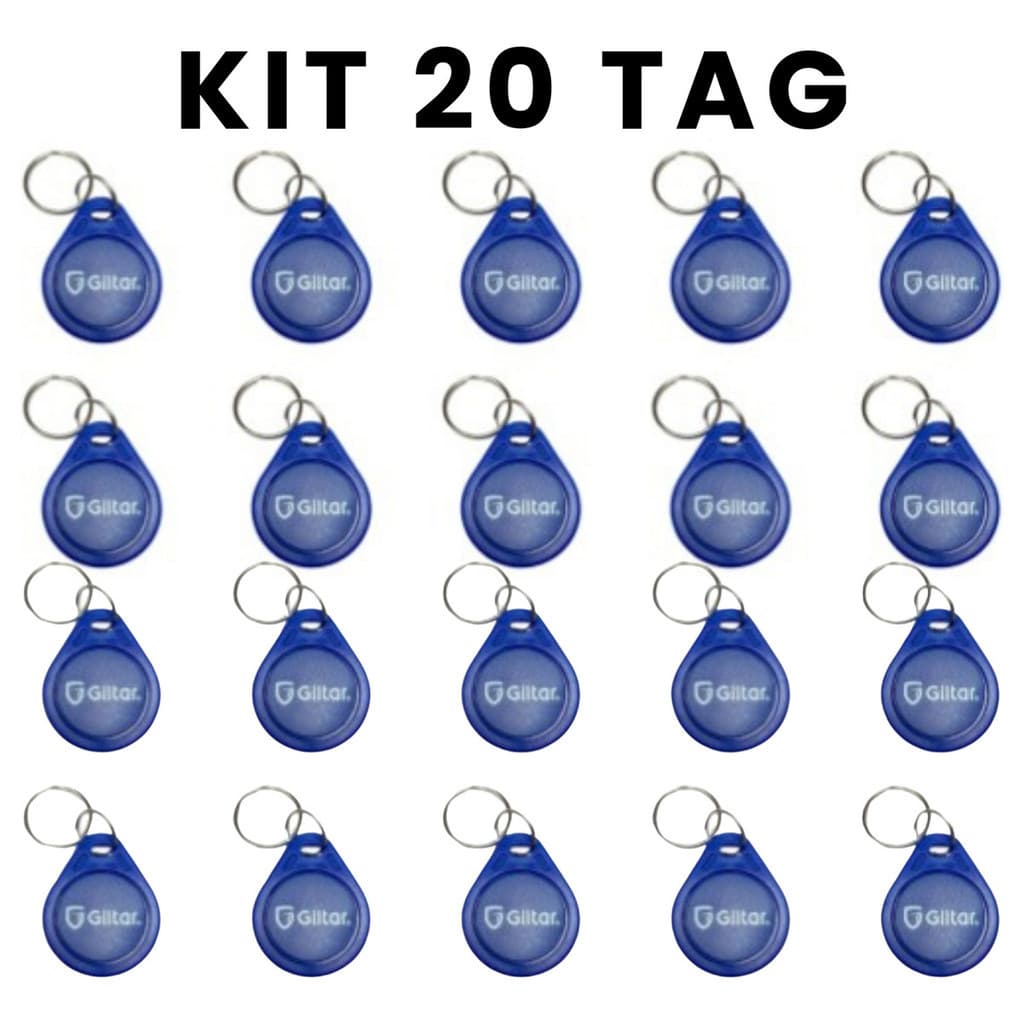 Kit 20 Chaveiro Tag Proximidade Rfid 125khz - Giltar