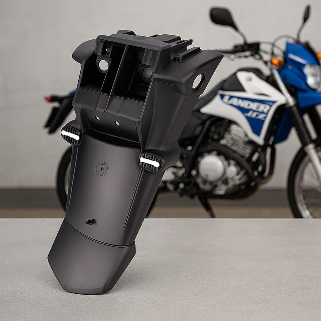 Suporte Placa Traseira Yamaha XTZ125 Lander Peça Fixação Paralama Aço Carbono Resistente