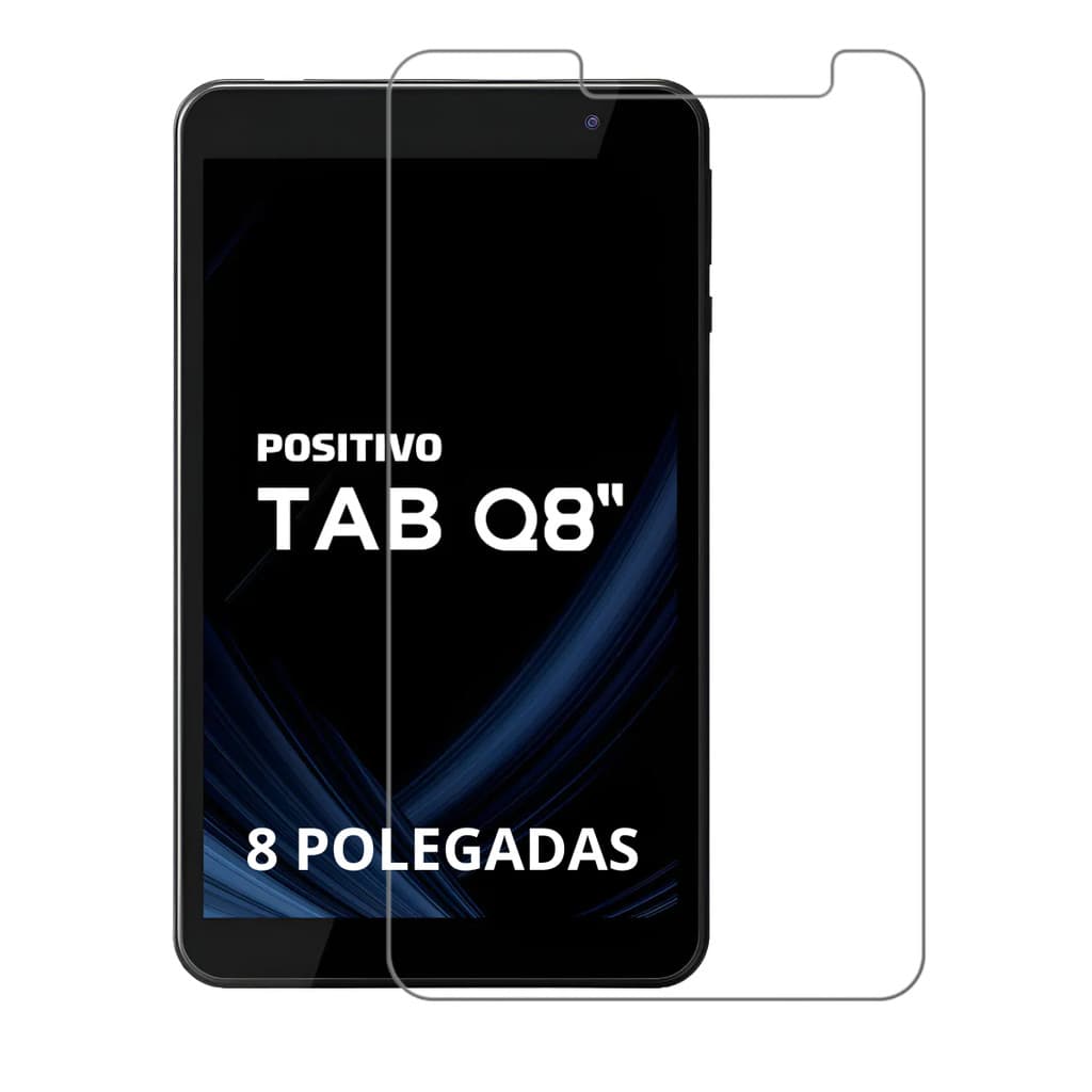 Película Vidro Para Tablet Positivo Q8 Transparente 8 polegadas 1 ou 2 peliculas