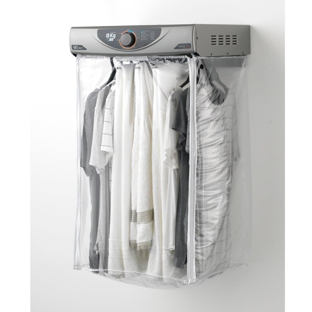 Secadora de Roupas de Parede Fischer 8 kg, Super Ciclo, Prata