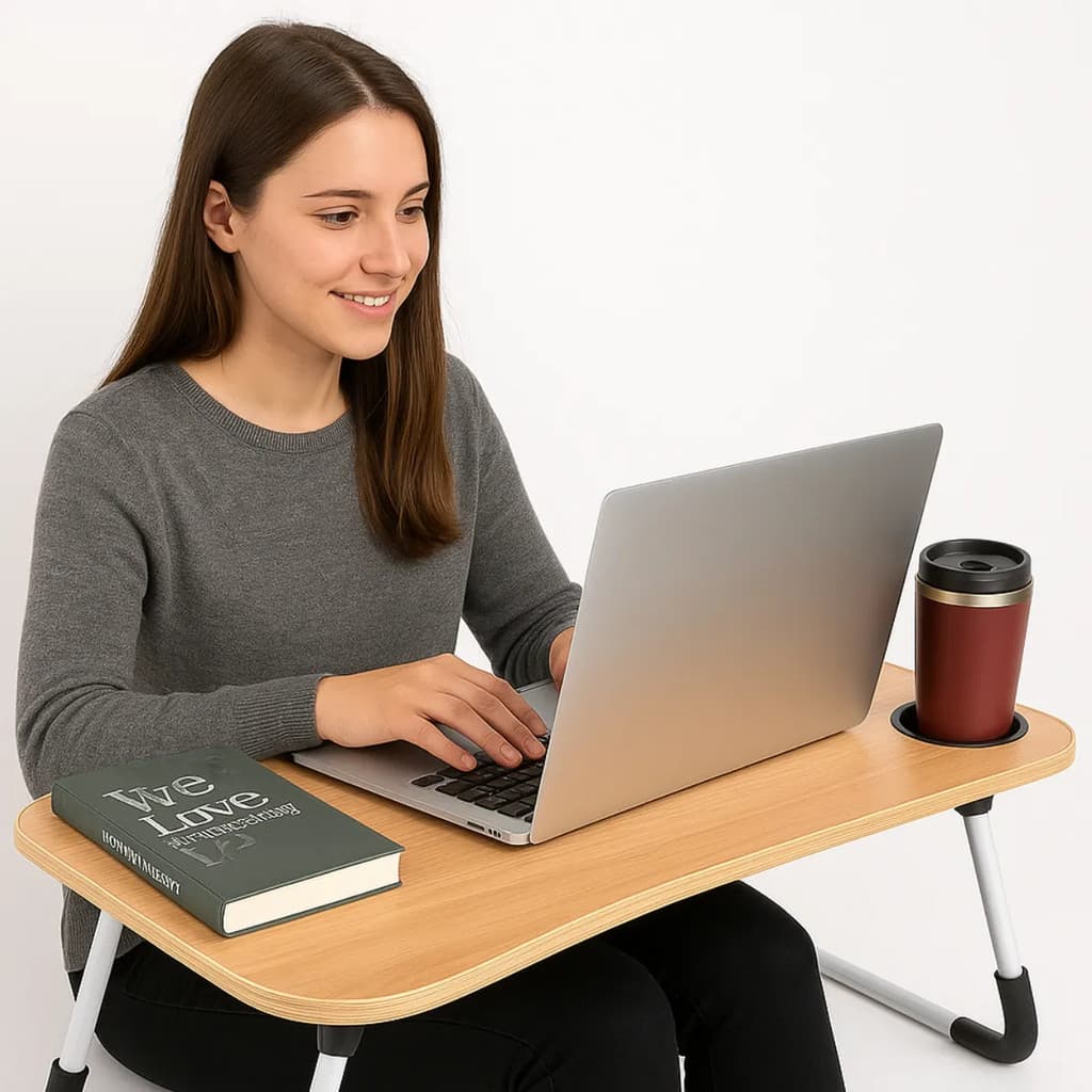 Mesa Ajustavel Notebook Portatil Compacta Dobravel Suporte Multifuncional Leve Estudo Home Office