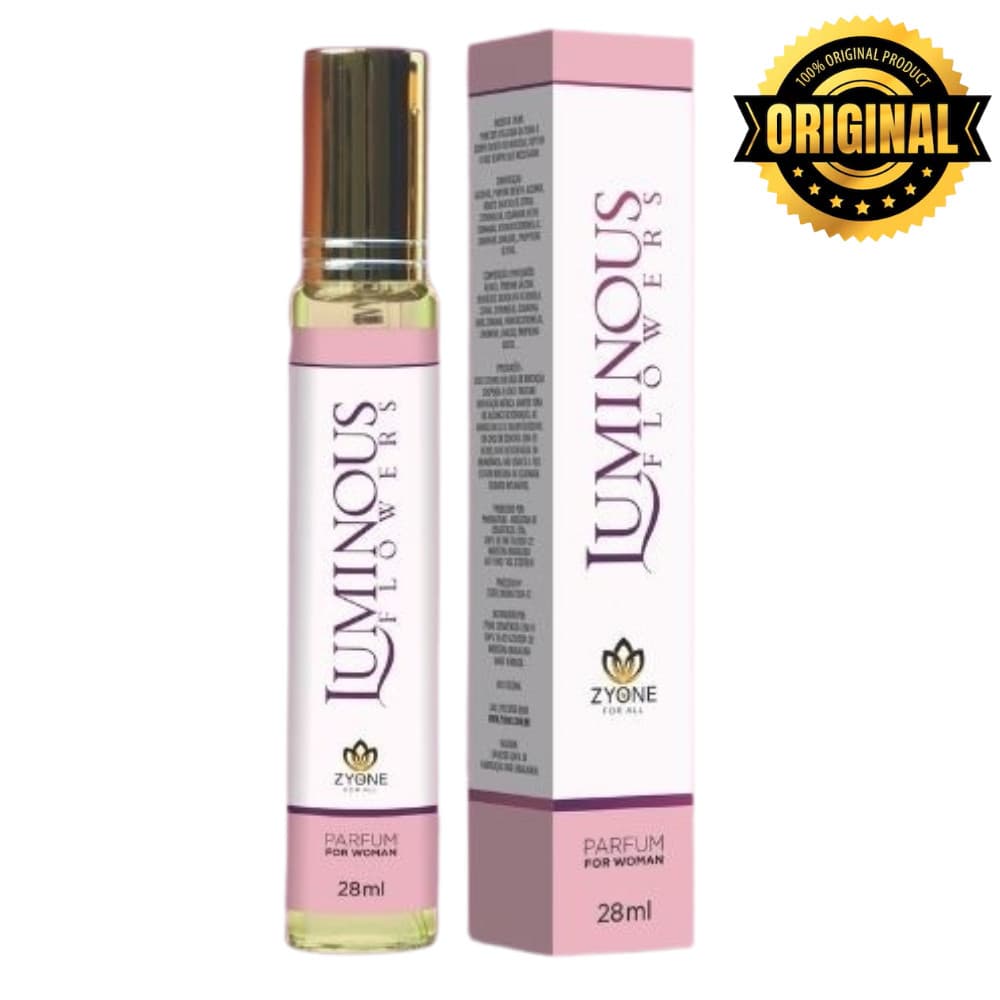 Luminous Flowers Zyone Cosméticos Feminino Parfum 28ml Alta Fixação Essência Premium