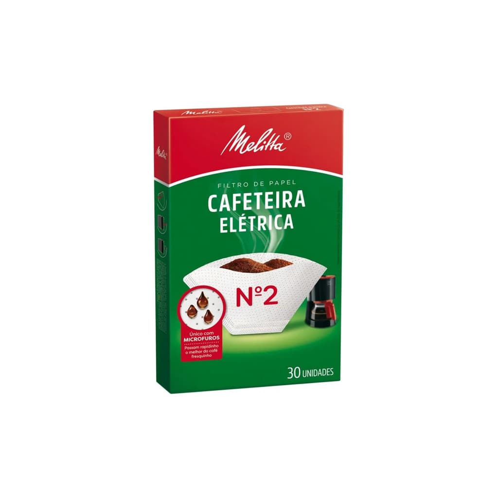 Filtro de Papel Melitta Cafeteira Elétrica N2 30un