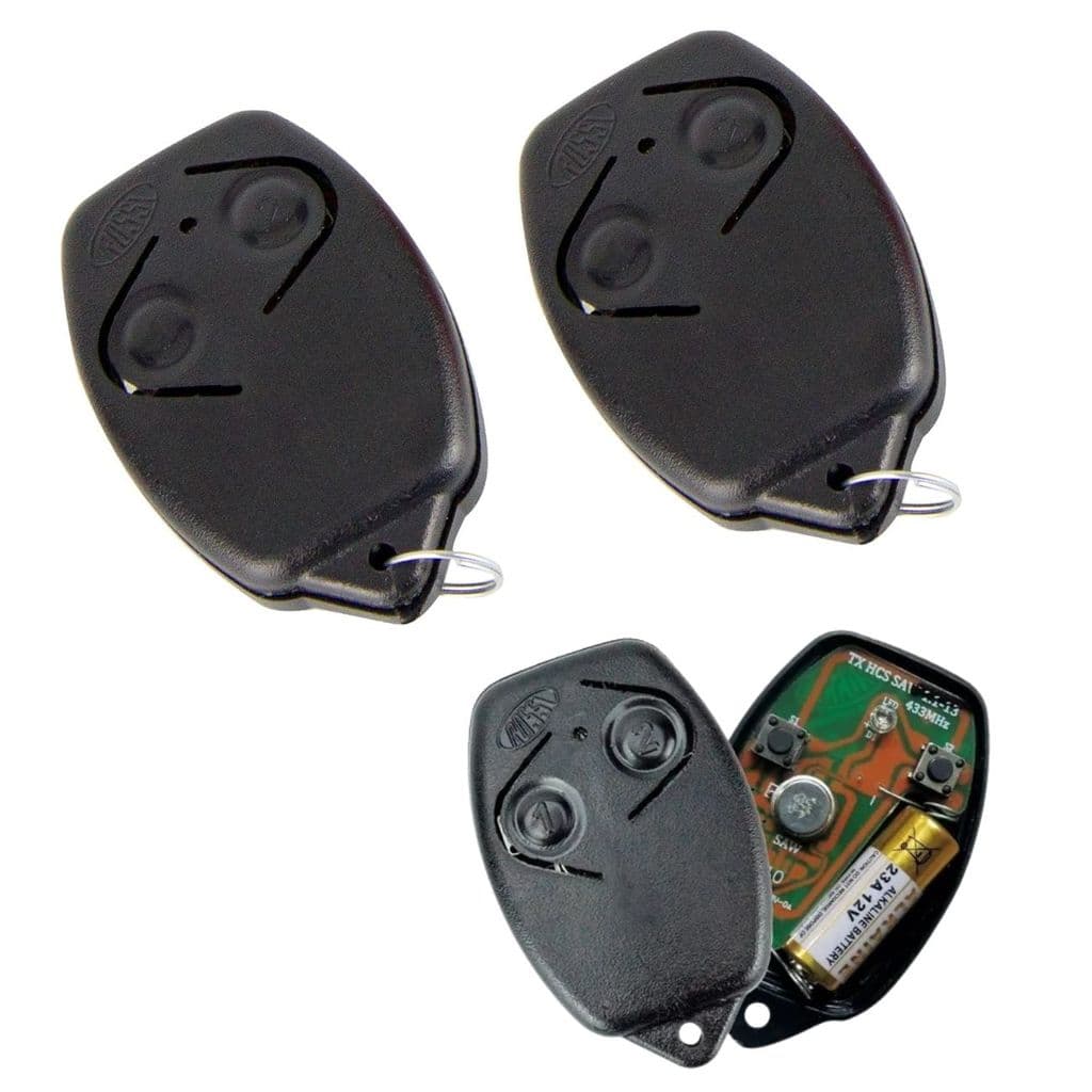 Kit 3 Controles Remotos Rossi CT HCS Black 433MHz p/ Portões
