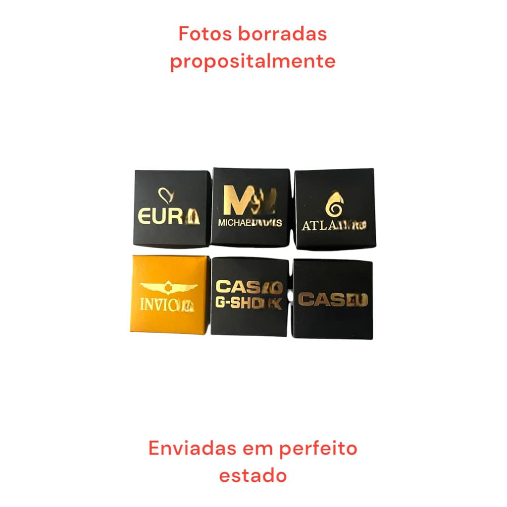 Caixinhas de Relogio Logo Caixa Completa Tampa