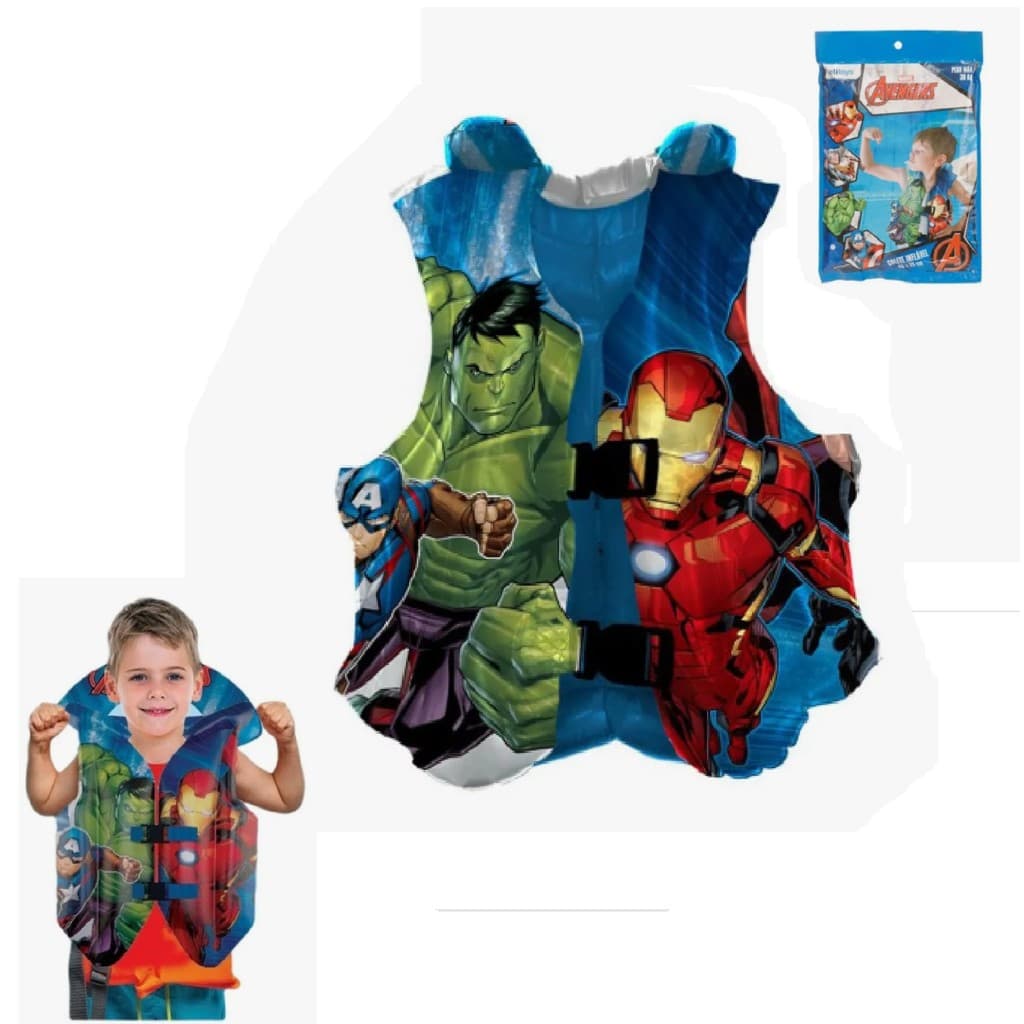 Boia Infantil Colete Salva Vidas Piscina Praia Avengers