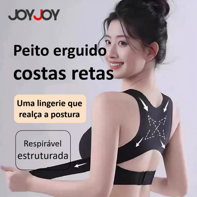 Joyjoy Nova Correção Esportiva Modeladora Ajuste de Postura Roupa Íntima Sem Costura para Mulheres, Reunindo e Anti-Flac