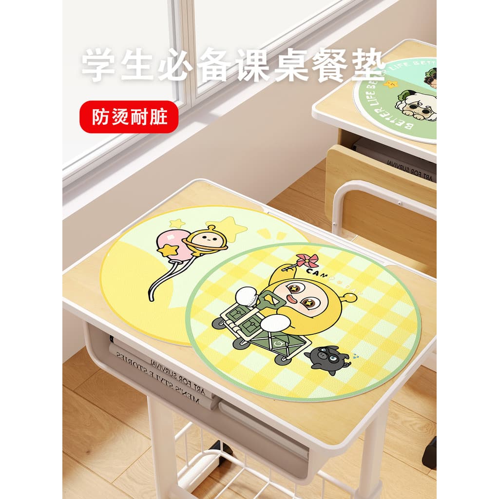 Eggboy festa placemat estudantes do ensino fundamental dedicado mesa Silicone placemat dobrável à prova dwaterproof água