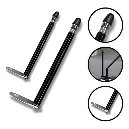 Antena Corta Pipa Moto Retrátil Anti Cerol Aço Inox Guidão