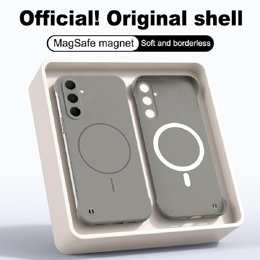 Ultra Fino PC Sem Moldura Caso Magnético Para Samsung A17 A37 A57 A16 A56 A35 A55 Dissipação De Calor Capa De Carga Fio