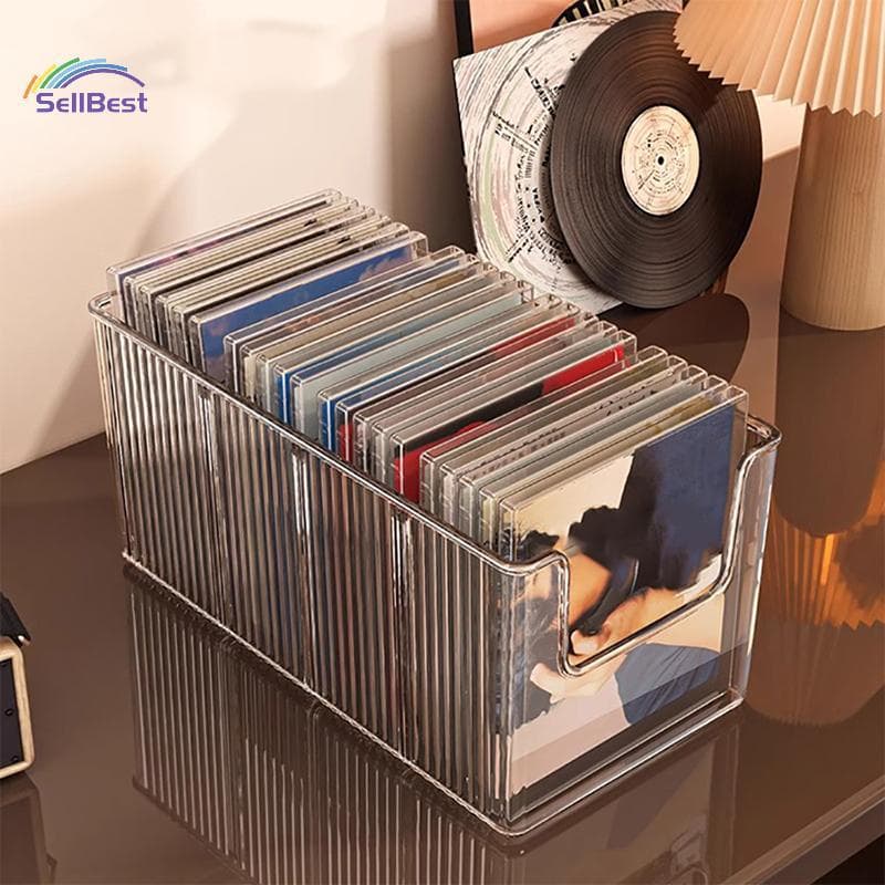 Sellbest Rack De Disco De CD , Gravação Mesa , Fita Magnética , Armazenamento , Coleção , Caixa De Álbum .
