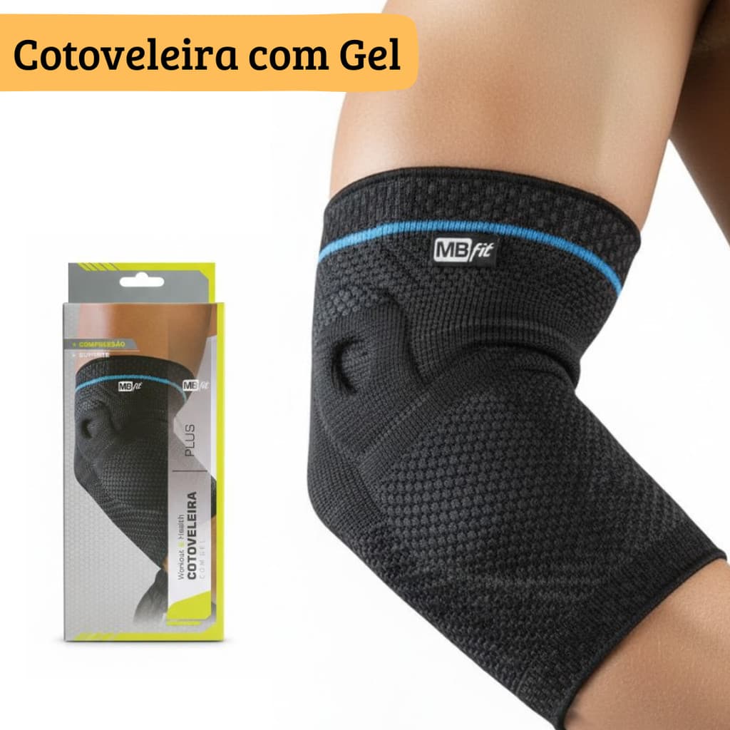 Cotoveleira Elástica com Gel  compressão Ortopédica Esportes