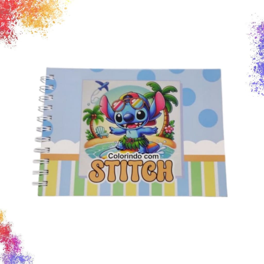 Livro de Colorir Stitch fofo Infantil – Colorindo com Stitch | 47 Desenhos para Pintar