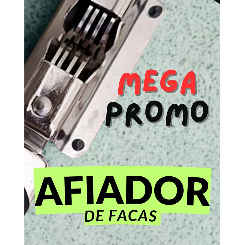 Amolador e Afiador de Facas Amola  Afia Aço Inox Cozinha Bar Restaurante Gourmet Industrial a