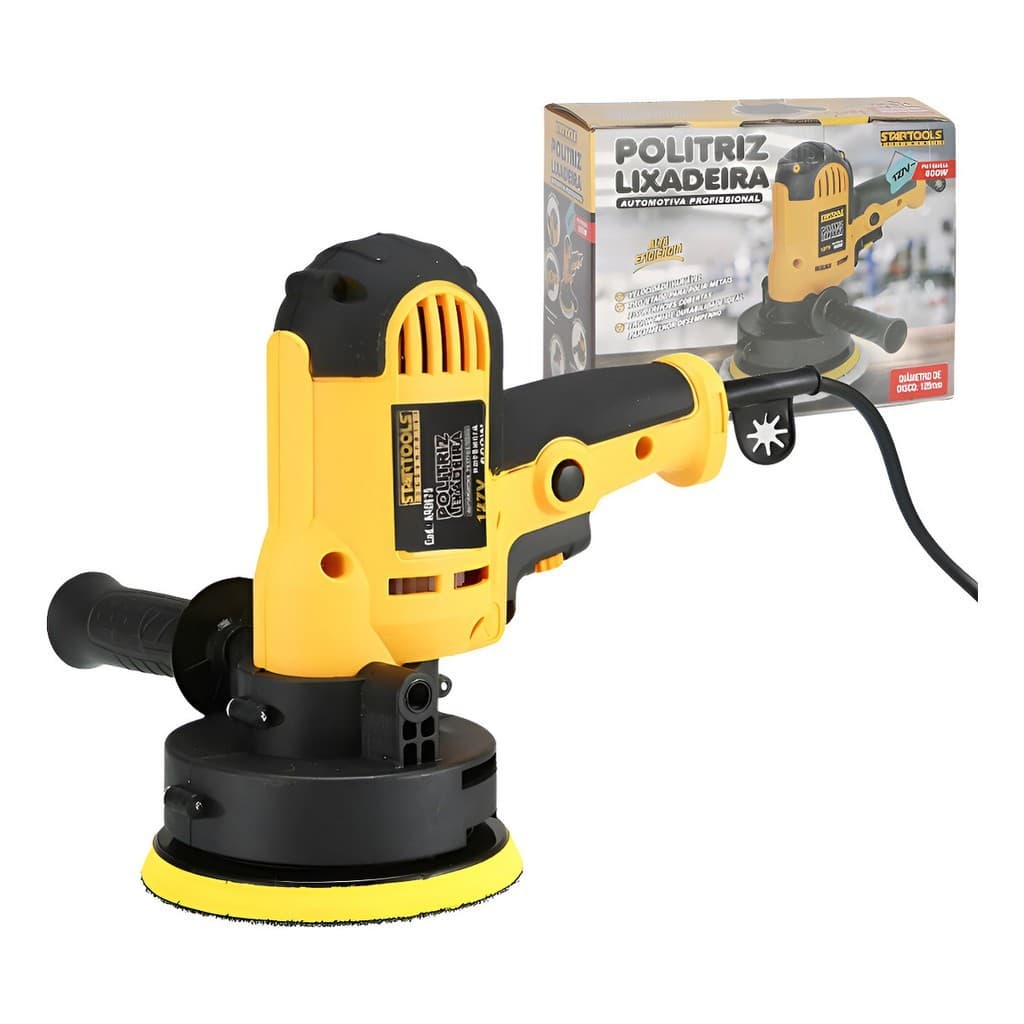 Politriz Lixadeira Automotiva Profissional Alta Potencia 127V Polimento Acabamento