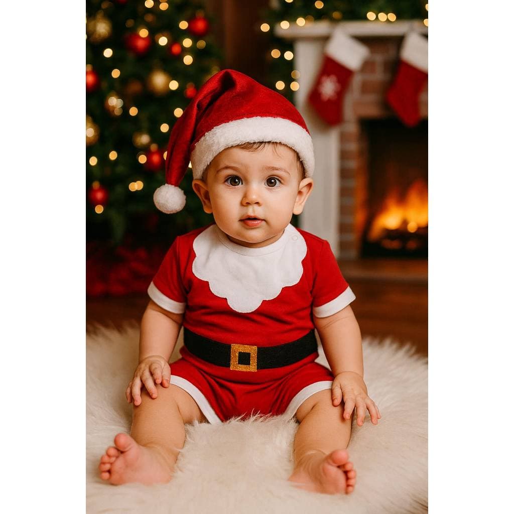 Roupa NATAL infantil MENINO - Tam P ao 8