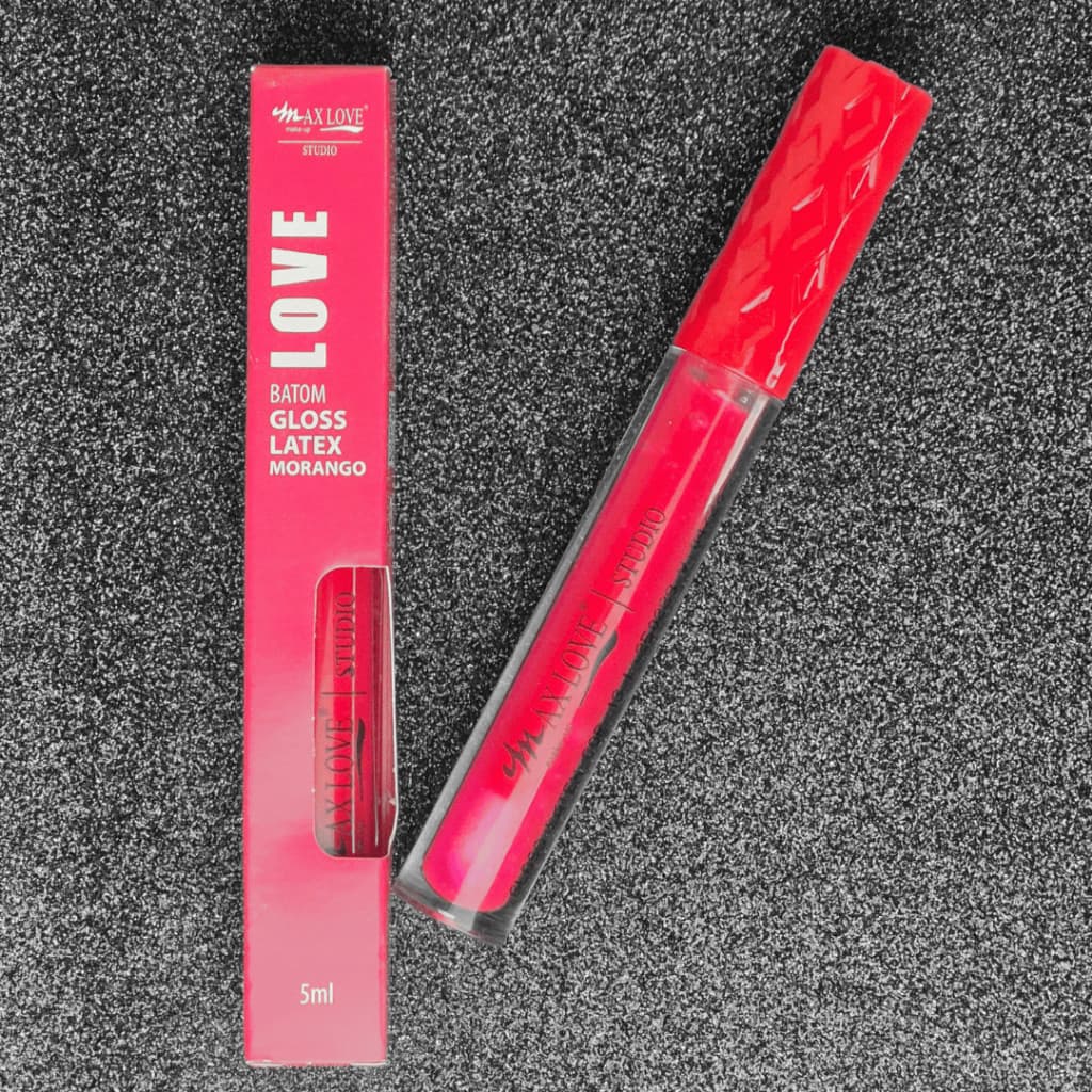 Gloss Labial Latex Cor 13 Morango Translúcido - Max Love