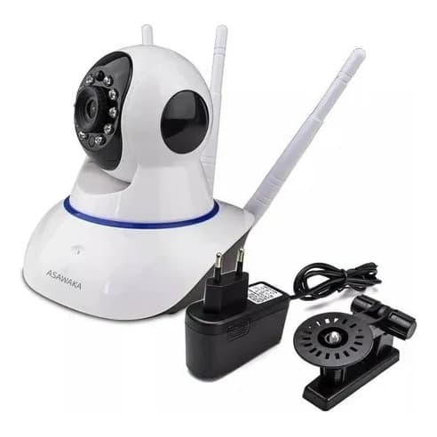 Câmera Segurança 3 Antenas Wifi 4ª Geração 1080p 360° Graus