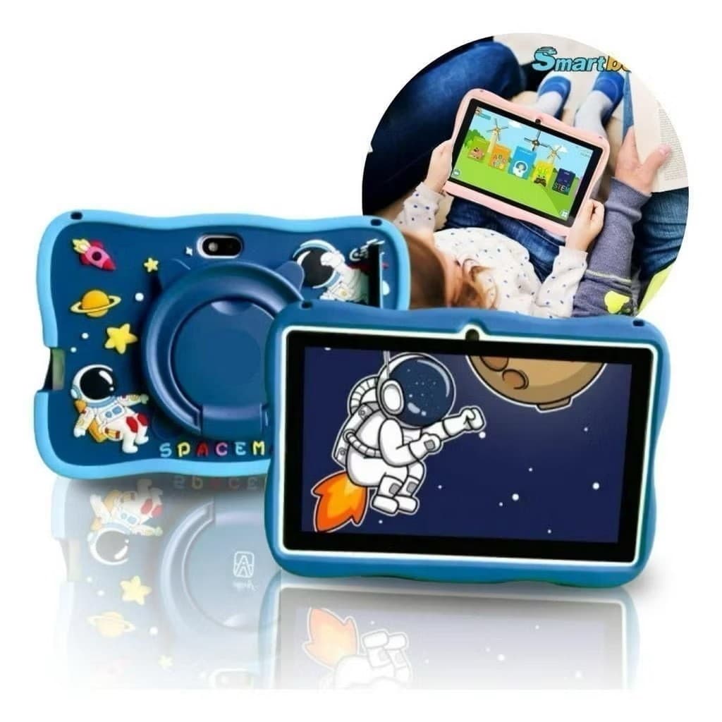 Tablet Infantil Kids 7 Polegadas Android WiFi Bluetooth Smart Tela Touch Capa Super Resistente para Crianças