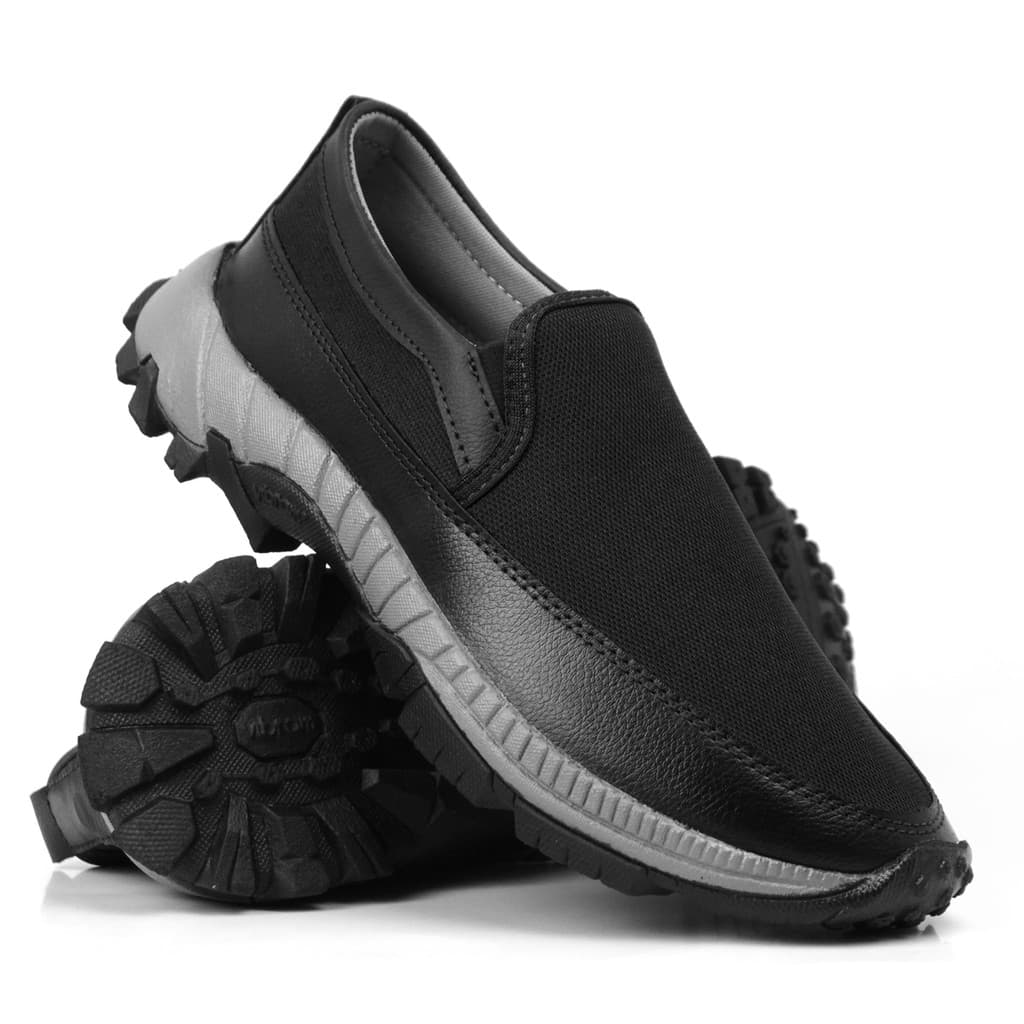 Tênis Sapatilha Mocassim Adventure Casual Masculino Ortopedico Trilha Slip On Passeio Reforçado Confortavel Macio Barato
