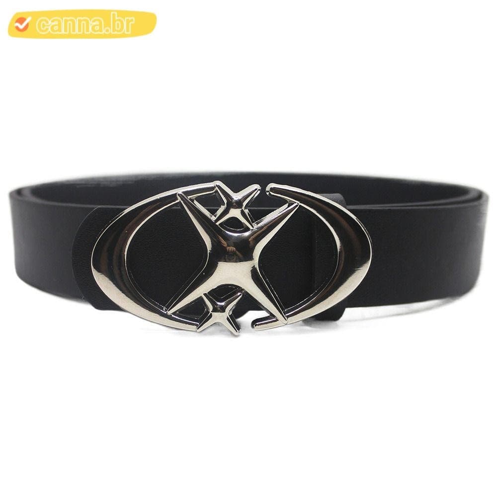 Cinto CANNA Lether , Punk Cross Y2k , Gótico Y2k Moon Star Design Decorativo De Coruro Pu Masculino E Feminino