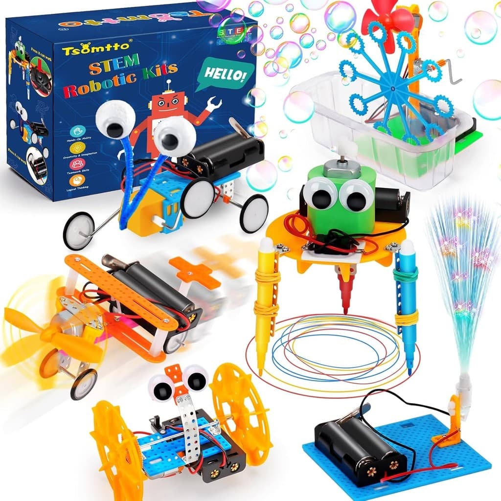 Kit De Robótica STEM 6 Conjuntos De Experimentos Científicos , Atividades De Projetos , Brinquedos Para Crianças De 8 A