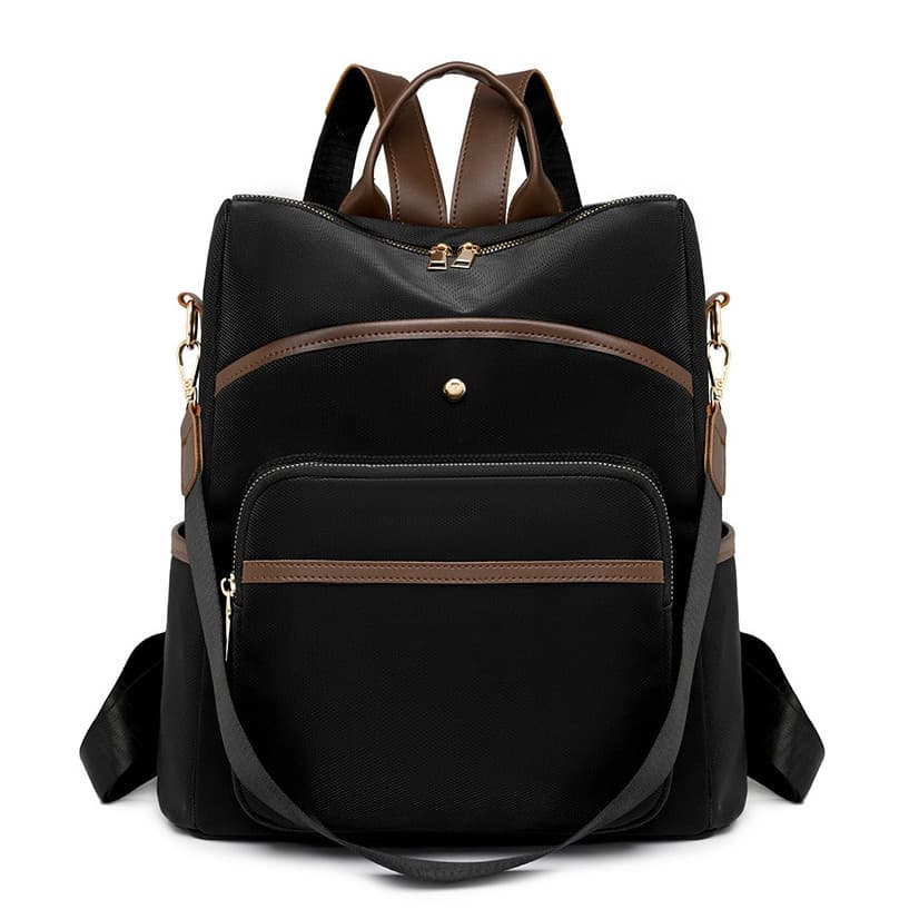 Mochila feminina  fashion PU, portátil e de grande capacidade, à prova d’água, Modelo 2256