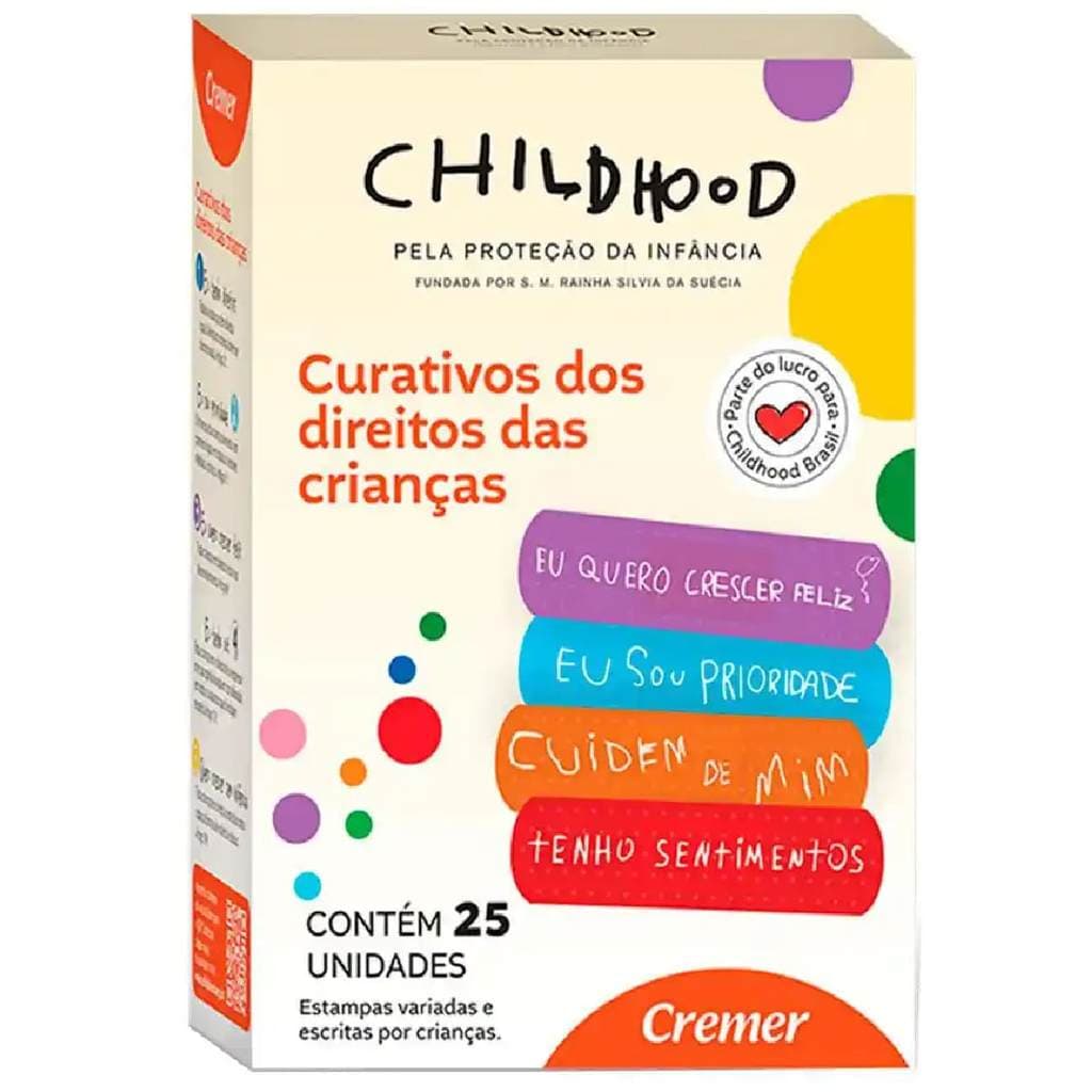 Curativo Infantil Cremer Childhood Caixa com 25 Unidades Proteção Delicada