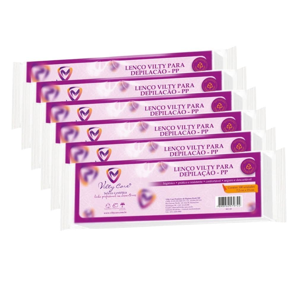 Papel para Depilacao Vilty Care c/600 PP Furadinho