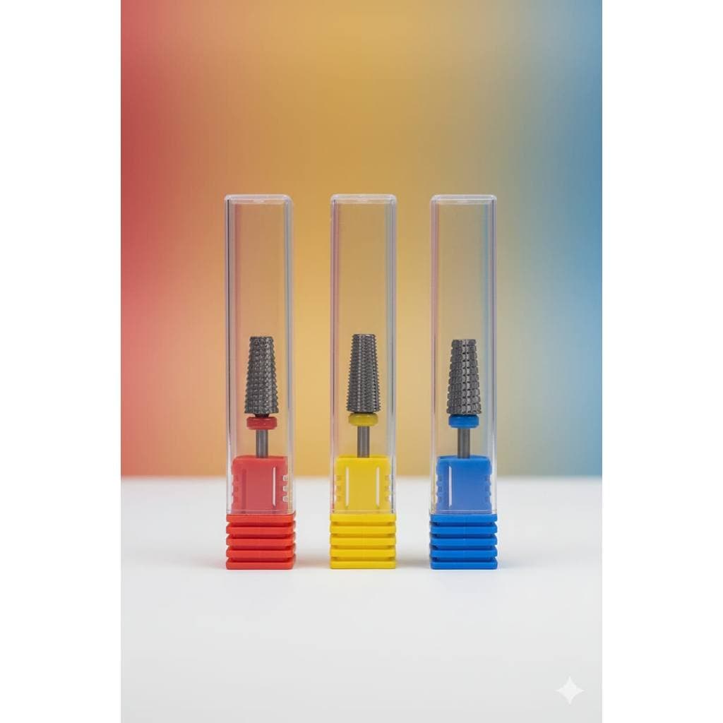 Multifuncional Broca de Tungstênio para unhas de segurança Cortador de fresagem com brocas de corte Metal duro manicure
