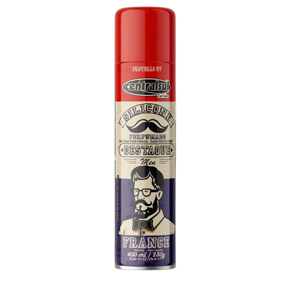 Silicone Spray Destaque France Men 400ml Centralsul