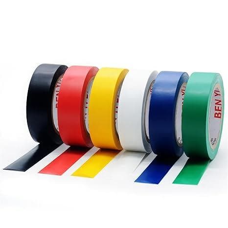 Kit 10 Fita Isolante Colorida Profissional 5 Metros Resistente Antichama Eletricista FBG-3031