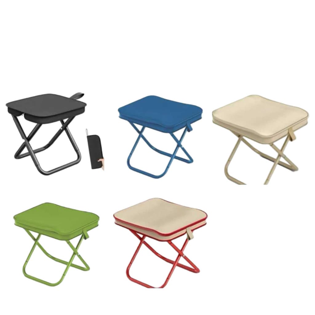 Cadeiras dobráveis ​​compactas e portáteis, bancos dobráveis ​​para uso externo, equipamentos de camping