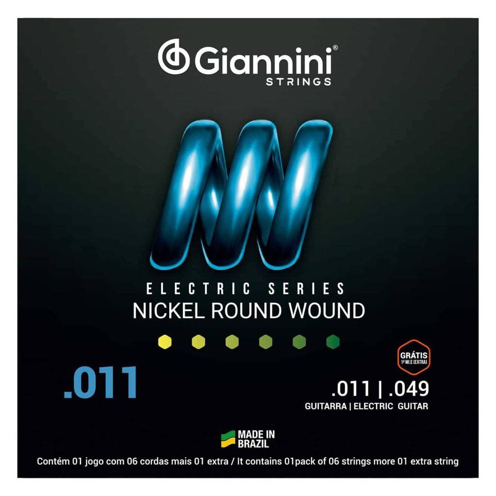 ENCORDOAMENTO GIANNINI PARA GUITARRA 0.11 GEEGST11 NIQUEL