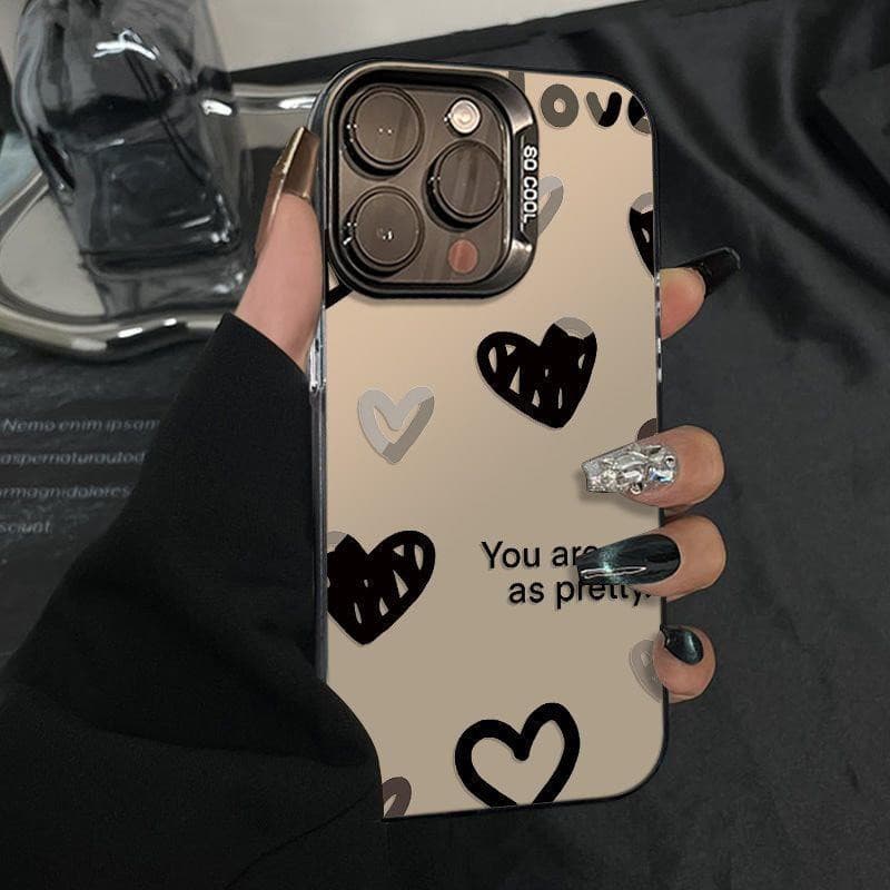 Capa De Telefone Com Padrão De Coração Fofo Motorola moto E22 E40 G14 G22 G24 G34 G52 G54 G60 G84