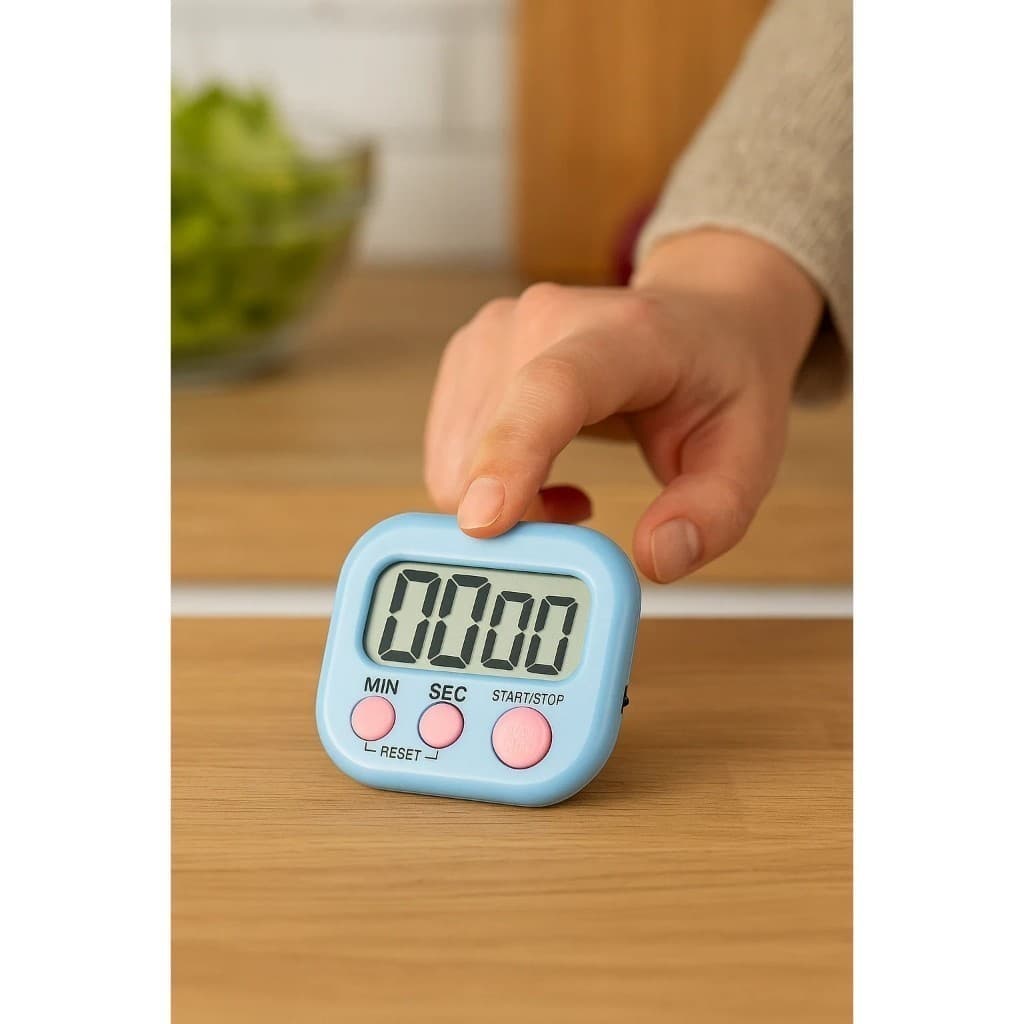 Mini Relógio Digital Cozinha Tempo Cronômetro Aparelho Horas Confeiteiro Receitas Controle