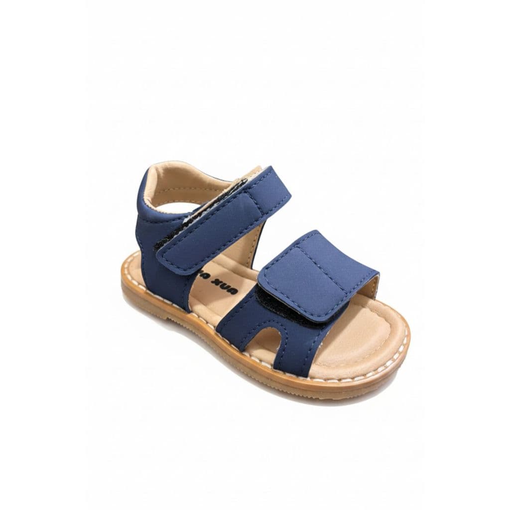 Sandália Menino com Velcro Detalhe Costura Solado Xuá Xuá