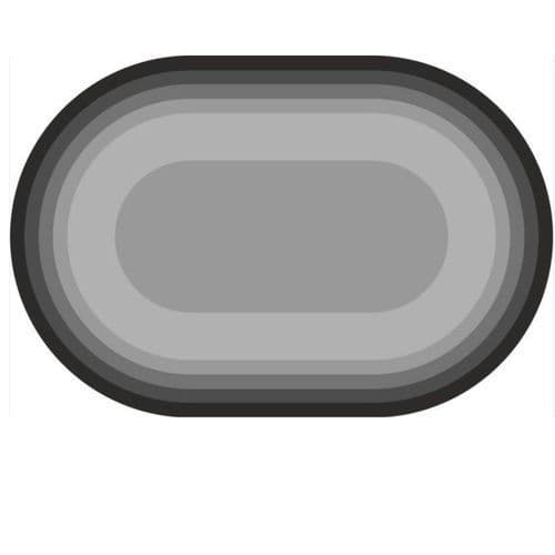 Tapete Oval para Banheiro Antiderrapante Confortável Absorvente Sortido Cores