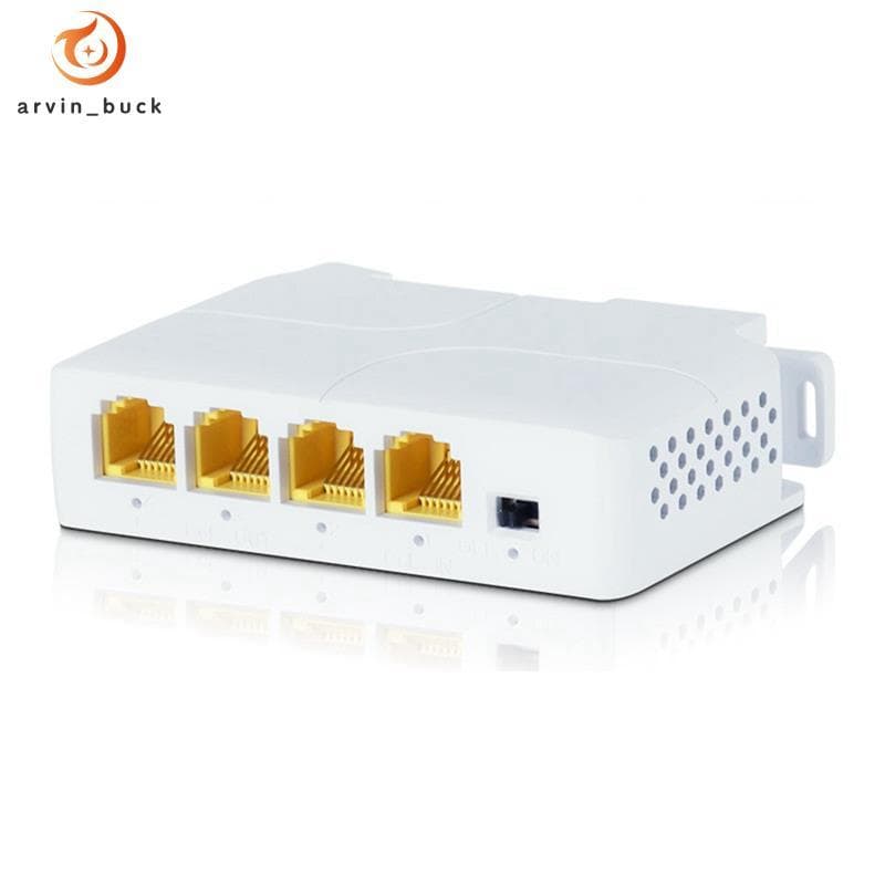 Extensor POE De 1 A 3 Portas 100/1000M Repetidor IEEE802.3Af Para De Transmissão IP Switch NVR Câmera Fácil Instalação